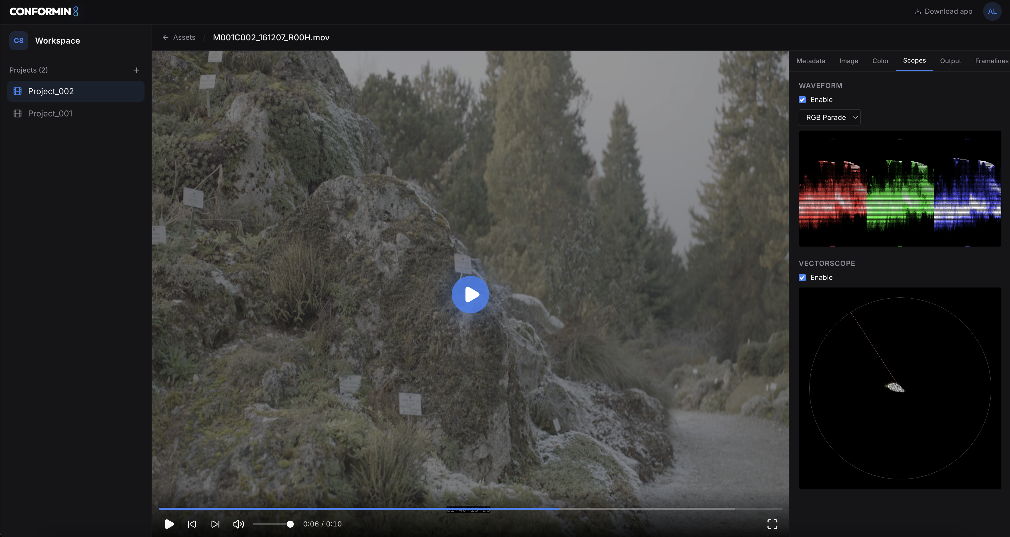 ConformIN8 Dashboard Mockup